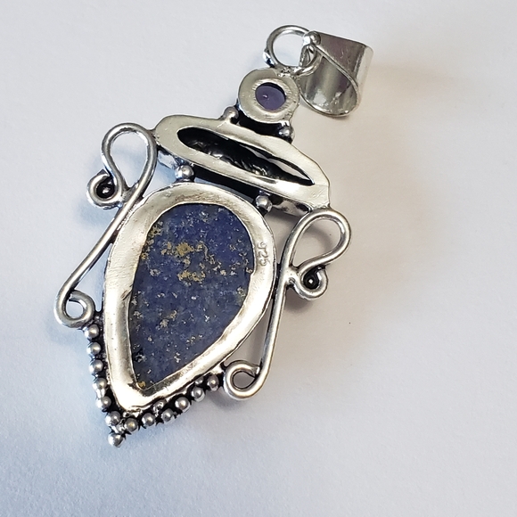 Silver S925 with Natural stone and Natural pearl Pendant - Picture 6 of 6